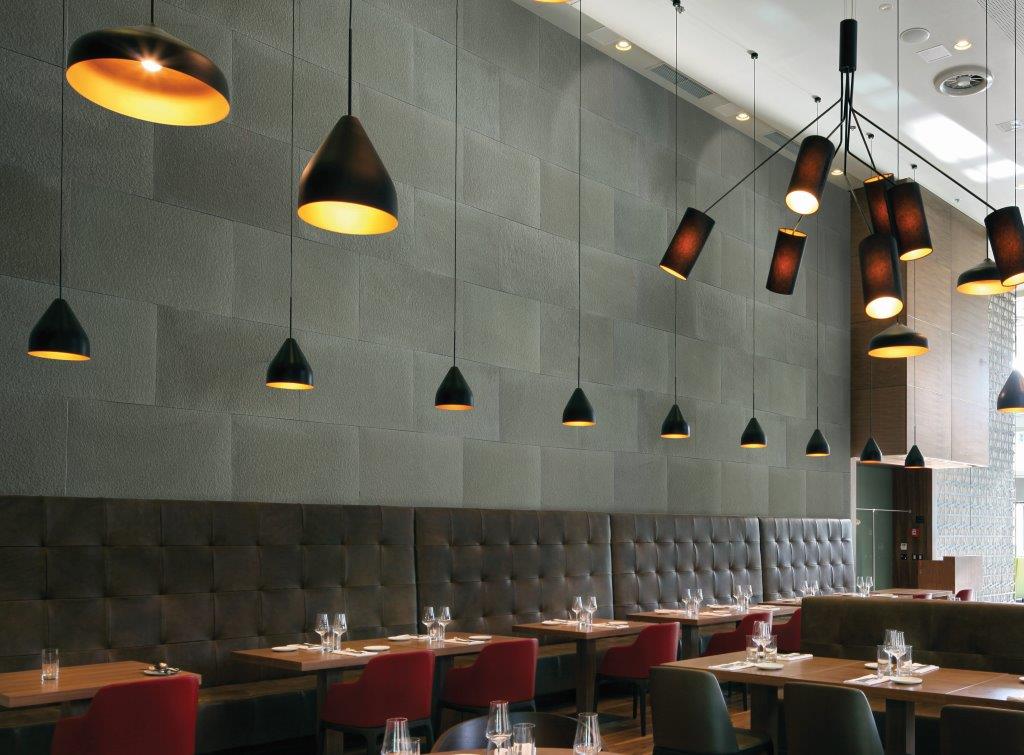 Beton Grey Stone sheets for Restaurant 